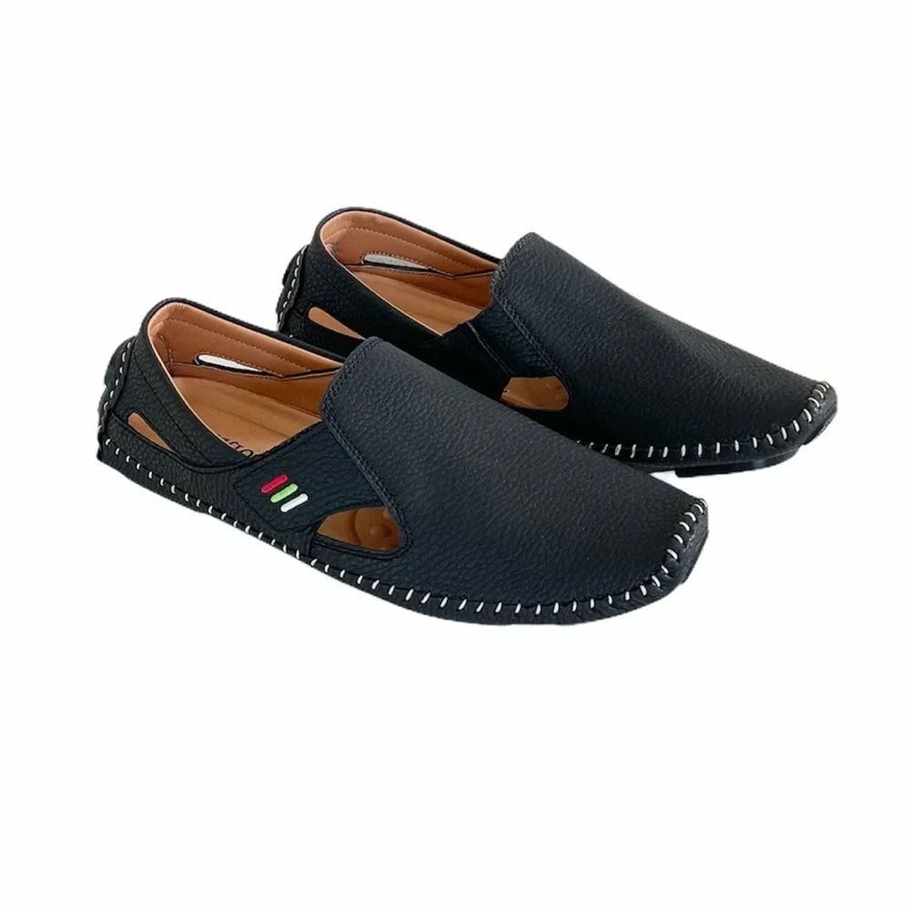Men’s Fashion Velcro Non-Slip Pebbled Style Shoes size 8.5